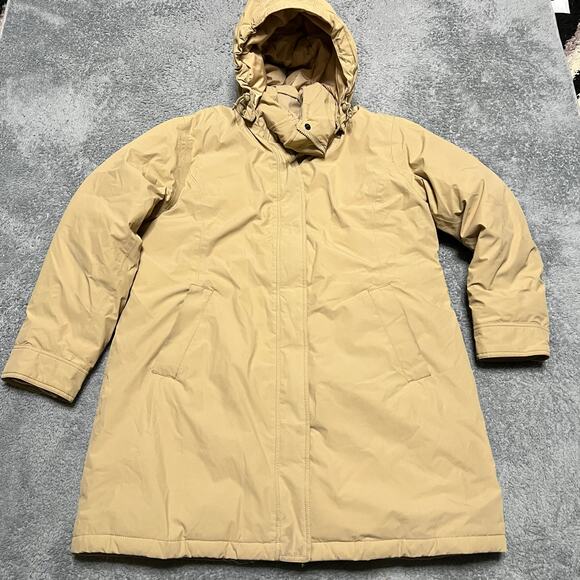 Lands End Down Coat Womens Large Petite 14-16 Insulated Long Parka Jacket ** - Picture 1 of 10